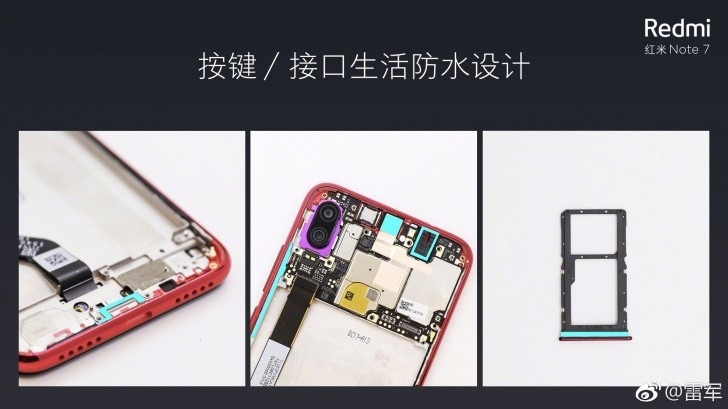 Смартфон Redmi Note 7 оказался защищённым от попадания воды и пыли