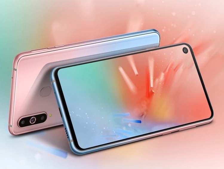 Смартфон Samsung Galaxy A8s предстал в градиентном исполнении Unicorn Pink