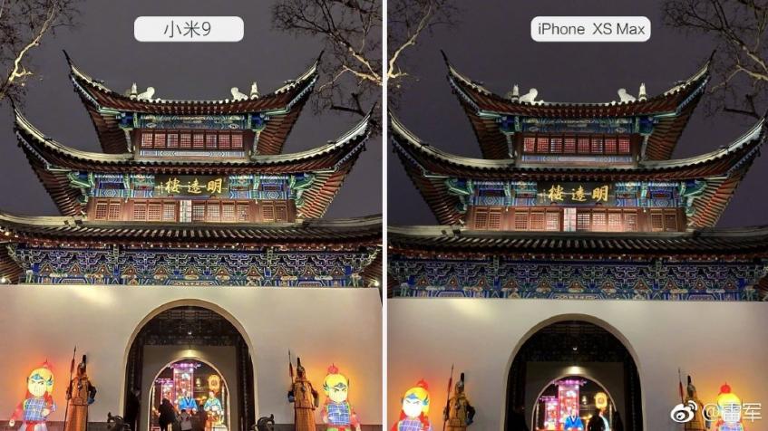 iPhone XS Max уступил Xiaomi Mi 9 в тесте ночной съемки, проведенном главой Xiaomi