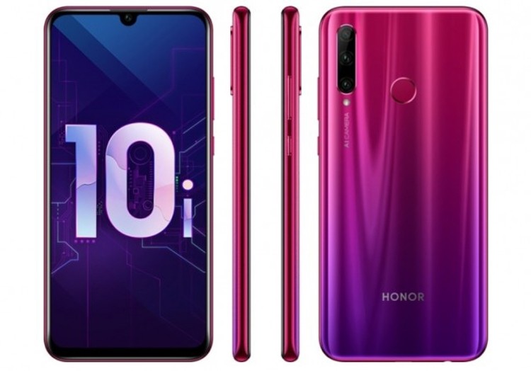 Honor 10i: смартфон с тройной камерой, экраном Full HD+ и чипом Kirin 710