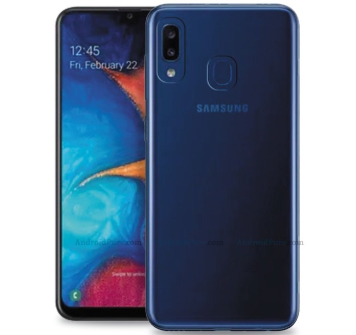 Показали дизайн Samsung Galaxy A20e – фото 1