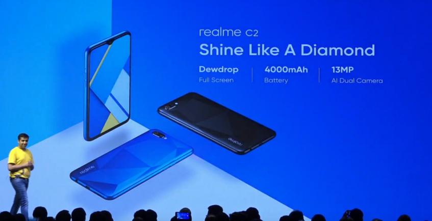 Представлен Realme C2 - бюджетный смартфон с отличной автономностью и выделяющимся дизайном