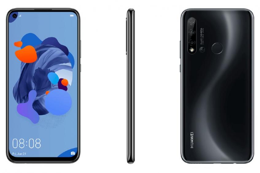 Huawei P20 Lite (2019) позирует на рендерах с врезанной фронтальной камерой и четырехмодульной основной