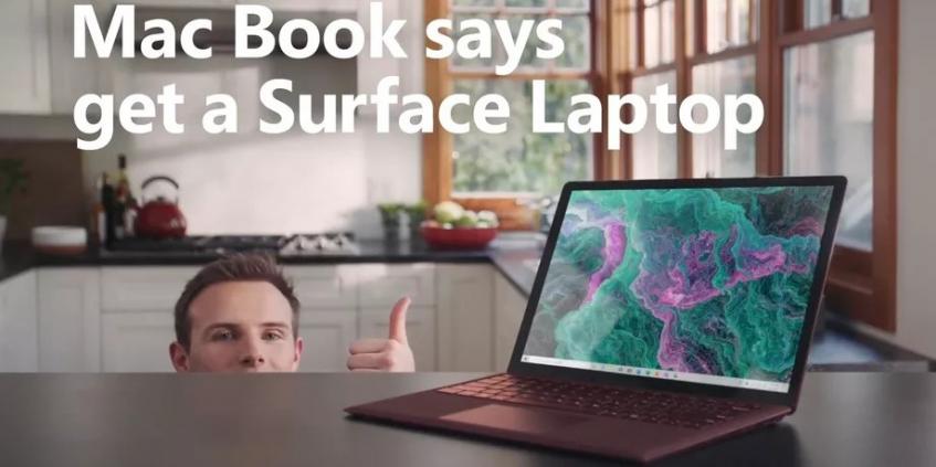 Mac Book рекумендует Surface Laptop 2
