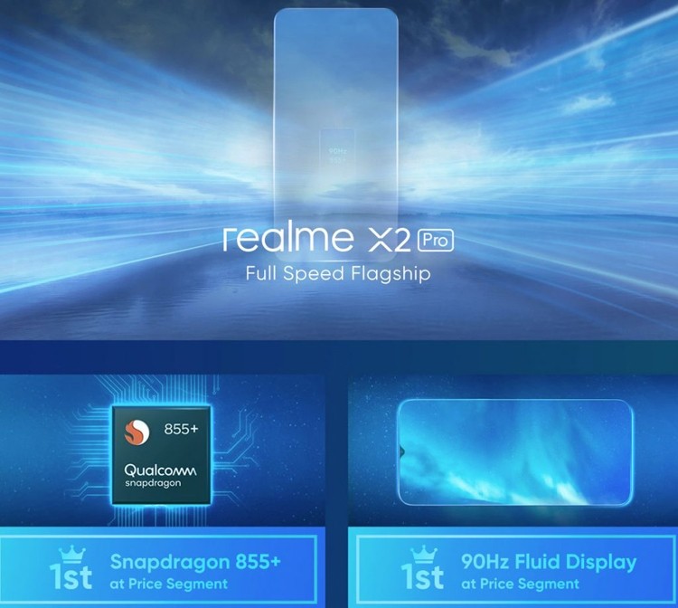 Смартфон Realme X2 Pro получит самую быструю в мире зарядку
