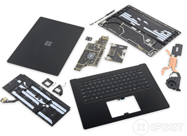 Специалисты iFixit оценили ремонтопригодность ноутбука Microsoft Surface Laptop 3 - 1