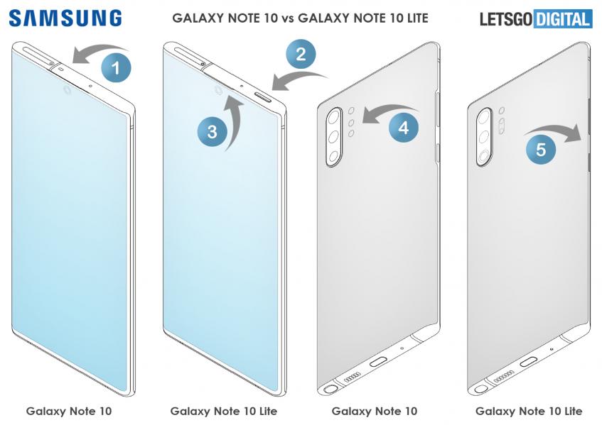 Чем дешёвый Galaxy Note 10 Lite отличается от дорогого Galaxy Note 10 на основе материалов Samsung