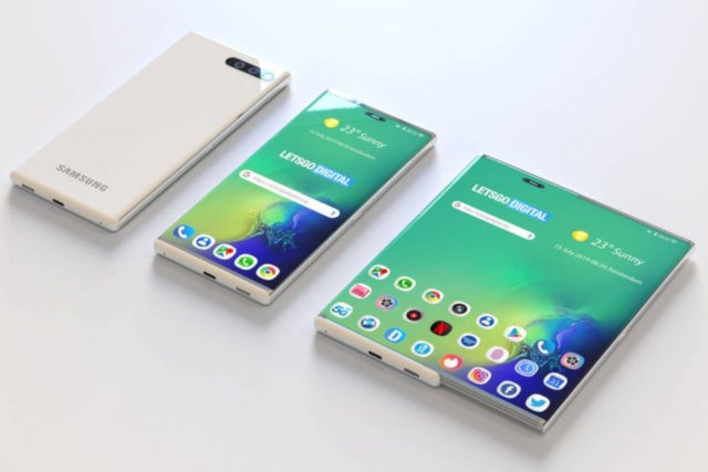 Samsung показала на CES 2020 новый складной смартфон - 1
