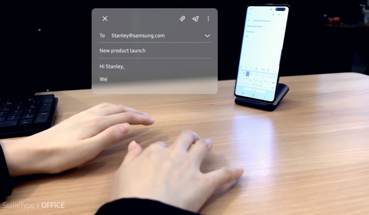Samsung SelfieType — виртуальная клавиатура для ввода текста – фото 2