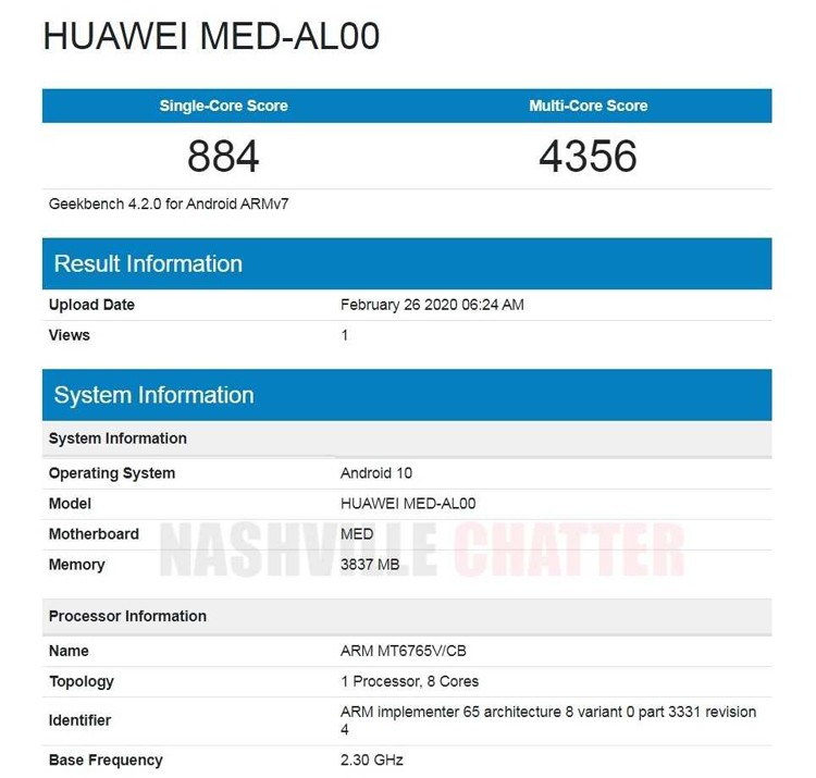 Huawei выпустит смартфон на платформе MediaTek Helio P35