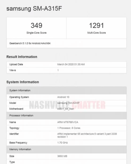 Samsung Galaxy A30 получит чип от MediaTek