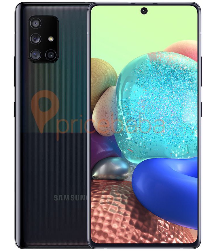 Смартфон Samsung Galaxy A71 5G с квадрокамерой предстал на качественных рендерах