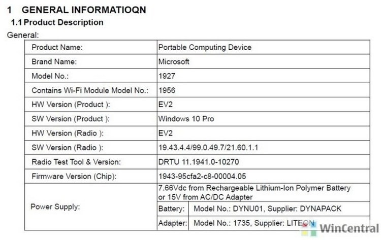 Выход Surface Go 2 уже не за горами: планшет сертифицирован FCC