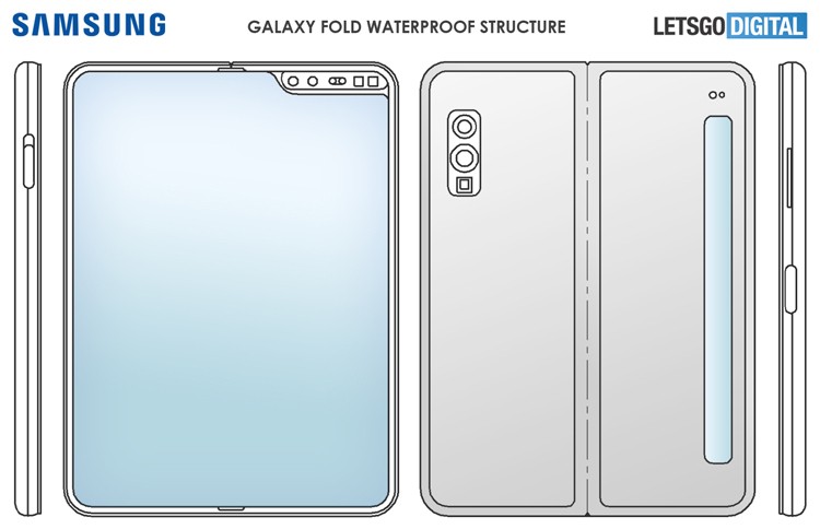 Гибкий телефон Samsung Galaxy Fold 2 возможно получит длинный дисплей-полосу