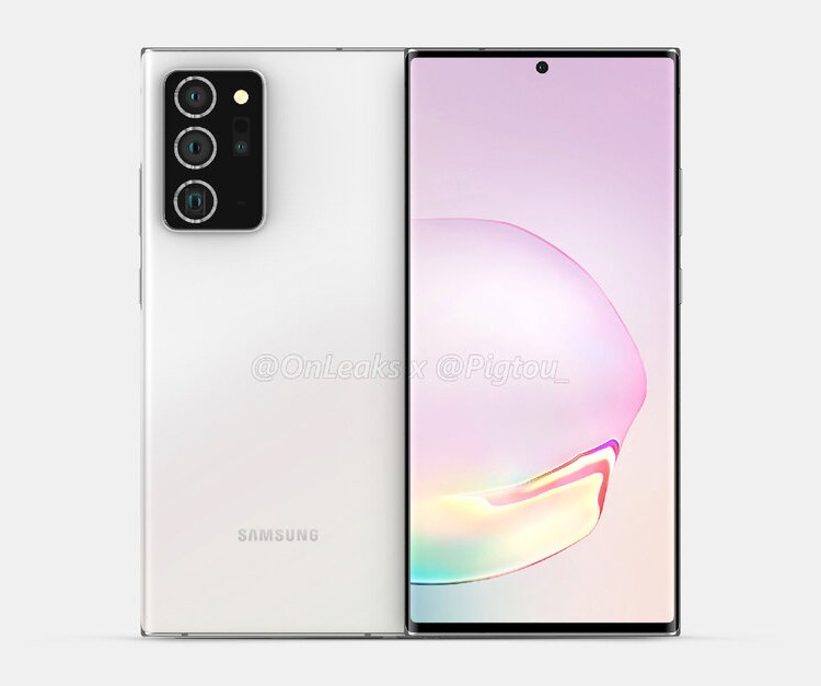 Телефон Samsung Galaxy Note 20 Plus показался на рендерах