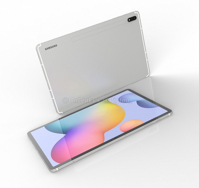 Первые планшеты на Snapdragon 865. Смотрим на рендеры Samsung Galaxy Tab S7 и S7 Plus