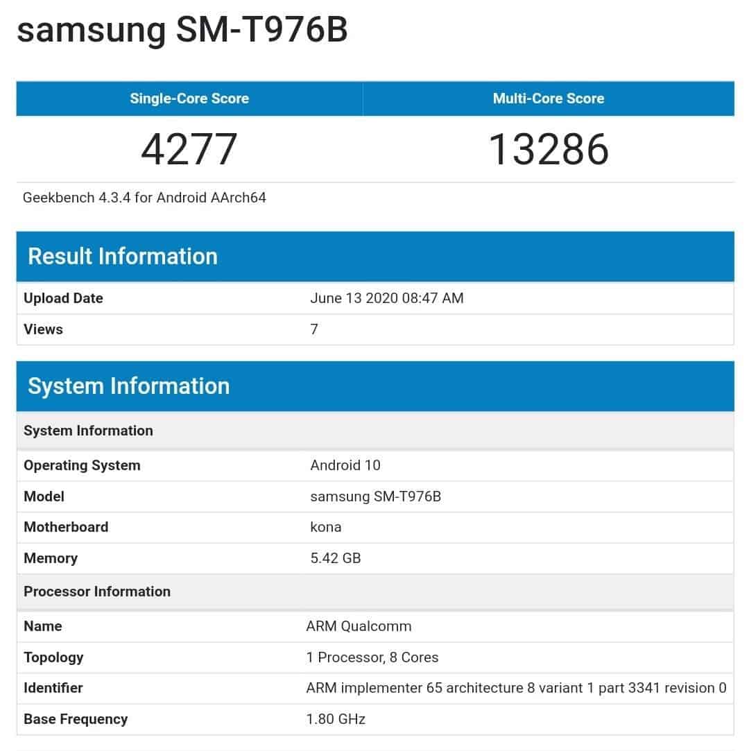 Samsung Galaxy Tab S7 с экраном 120 Гц не уступает Galaxy Tab S7+ в производительности
