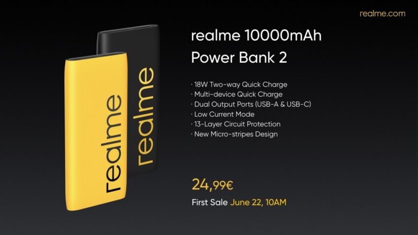 Внешний аккумулятор Realme Power Bank 2 уже можно купить в Европе