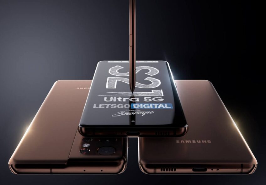 Полноценная замена Galaxy Note20. Samsung Galaxy S21 Ultra со стилусом S Pen на больших и красивых рендерах