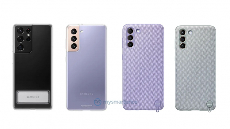 Телефоны Samsung Galaxy S21 предстали в защитных чехлах с окошками и подставками