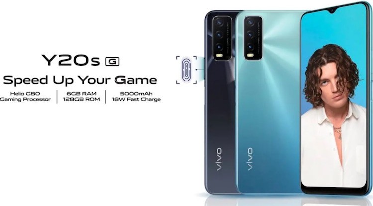 Представлен доступный телефон Vivo Y20s G с микропроцессором Helio G80 и емкой батареей