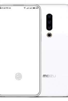 Концепт-рендер Meizu 16s с тремя камерами и фронталкой в экране