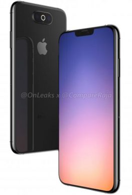 Ещё один вариант iPhone XI от @OnLeaks. Теперь в стиле LG G6!