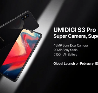 Смартфон Umidigi S3 Pro с 48-мегапиксельной камерой выйдет 18 февраля