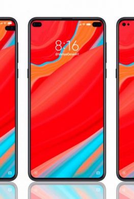 Смартфон Xiaomi c двумя симметричными вырезами экрана позирует на рендере