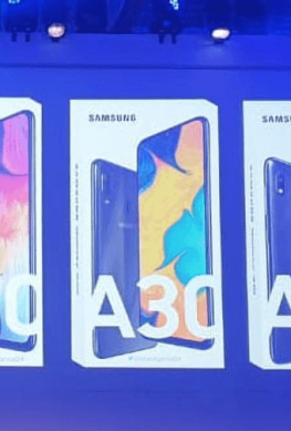 Samsung Galaxy A50, A30 и A10 вместе красуются на официальном изображении