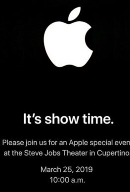 Apple приглашает на большую презентацию 25 марта