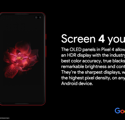 Google Pixel 4 XL красуется на первом рекламном изображении