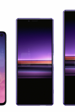 Сила в высоте: изображение наглядно демонстрирует разницу между огромным смартфоном Sony Xperia 10 Ultra и компактным Samsung Galaxy S10e