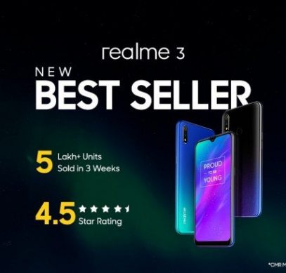 Продано полмиллиона смартфонов Realme 3 за три недели, Realme Pro 3 представят уже в апреле