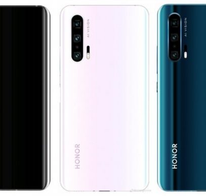 Камерофон Honor 20 Pro в трех цветах показан на новом изображении