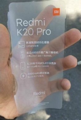 Спецификации Redmi K20 Pro