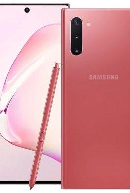 Розовый Samsung Galaxy Note 10 на качественных рендерах