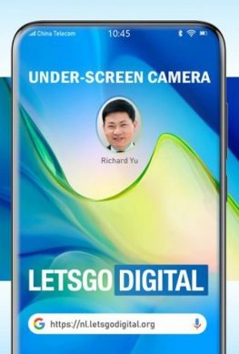 Huawei хочет спрятать за дисплей смартфона камеру, вспышку и датчики