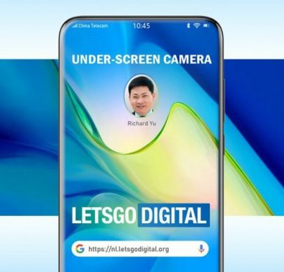 Huawei хочет спрятать за дисплей смартфона камеру, вспышку и датчики