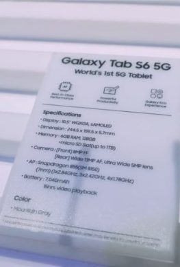 Samsung Galaxy Tab S6 5G — первый в мире планшет с поддержкой сетей пятого поколения - 1