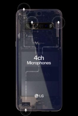 «Утёкшее» изображение смартфона LG V60 ThinQ демонстрирует квадрокамеру и мощную батарею