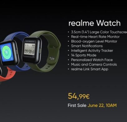 Недорогие умные часы Realme Watch вышли в Европе