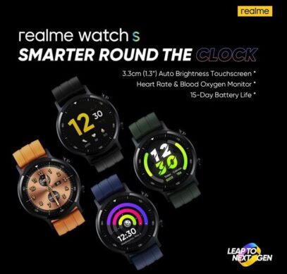 Умные часы Realme Watch S выходят 2 ноября