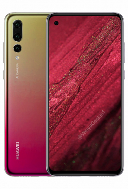 Смартфон Huawei Nova 4 с дырявым экраном красуется на качественном рендере