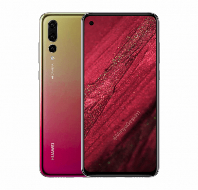 Смартфон Huawei Nova 4 с дырявым экраном красуется на качественном рендере