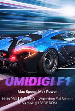 Umidigi F1 станет первым новым смартфоном данного производителя с Android 9.0 Pie
