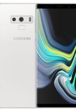 Белый фаблет Galaxy Note 9 с изогнутым OLED