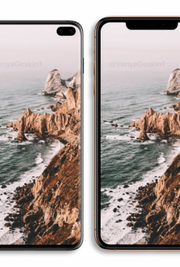 Смартфоны Samsung Galaxy S10+ и iPhone XS Max можно сравнить на новом изображении