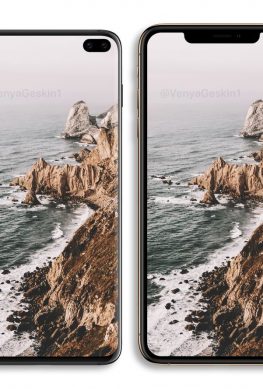 Samsung Galaxy S10+ сравнили с iPhone XS Max на рендерах