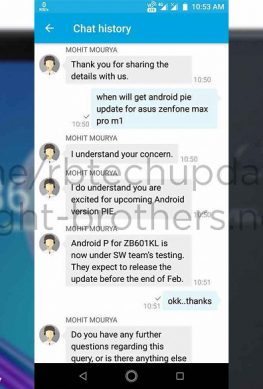 Смартфон Asus Max Pro M1 получит обновление до Android 9.0 Pie в феврале